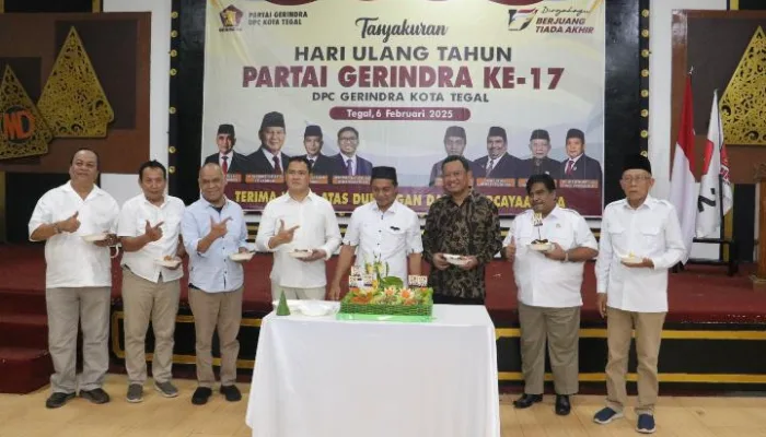 DPC Partai Gerindra Kota Tegal Gelar Tasyakuran HUT ke17