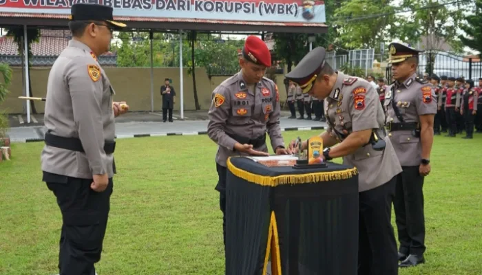 Sertijab Wakapolres Brebes, Kompol Purbo Adjar Waskito Gantikan Kompol Dodiawan