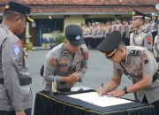 Sertijab Kasatlantas dan Kasatintelkam Polres Tegal, Kapolres: Bagian dari Dinamika Organisasi