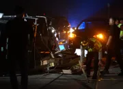 Kecelakaan di KM 298 Tol Pejagan-Pemalang Jelang One Way Nasional, Polres Tegal Gerak Cepat Lakukan Evakuasi