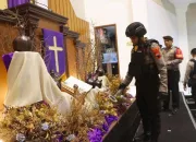 Pelaksanaan Ibadah Misa Perayaan Paskah Berlangsung Aman Lancar