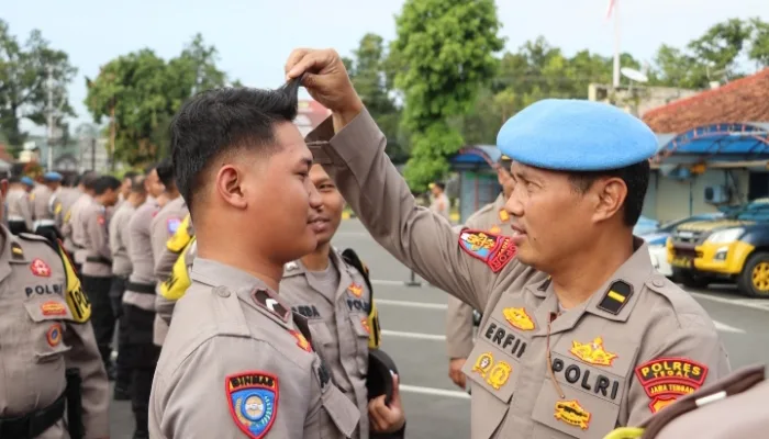 Tegakkan Disiplin kepada Anggota, Propam Polres Tegal Gelar Gaktibplin