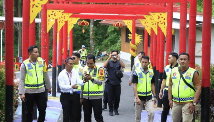 Kapolres Tegal Lakukan Sidak di Obyek Wisata Guci