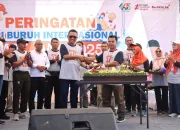 Ramai, Peringatan Hari Buruh Internasional di Kota Tegal Penuh Kemeriahan