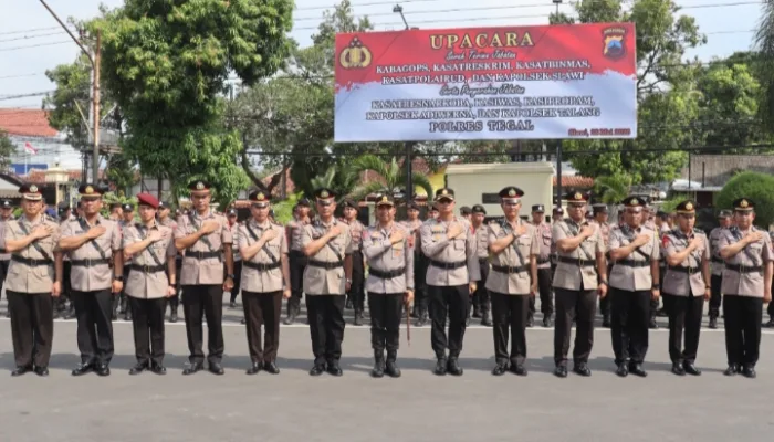 Polres Tegal Lakukan Rotasi 9 Pejabat, Berikut Daftarnya