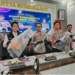 Konferensi pers Polres Tegal