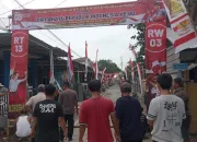 Meriahkan HUT RI Ke-80, Warga Jetak Kerjabakti Buat Gapura