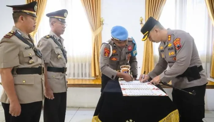 Polres Tegal Kota Gelar Sertijab Dua Posisi Penting, Begini Harapan Kapolres