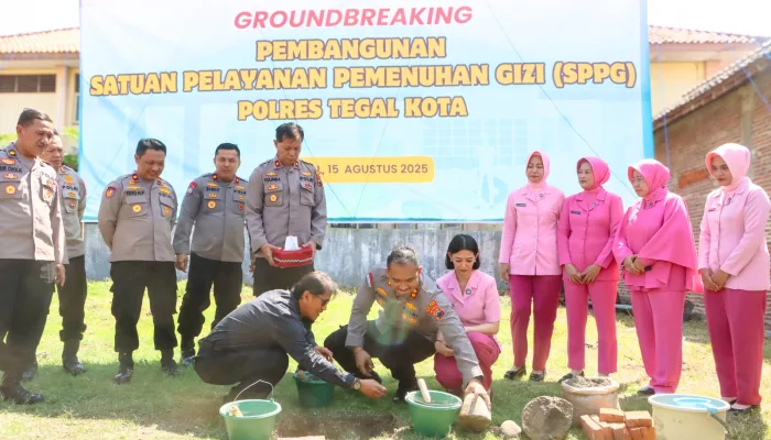 Siap Layani Ribuan Anak Sekolah dan Bumil, Polres Tegal Kota Bangun Dapur Gizi SPPG