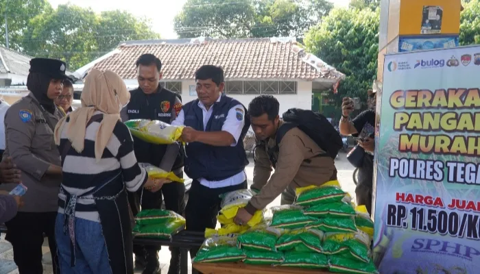 Menjaga Ketahanan Pangan, Polres Tegal Gencarkan Gerakan Pangan Murah