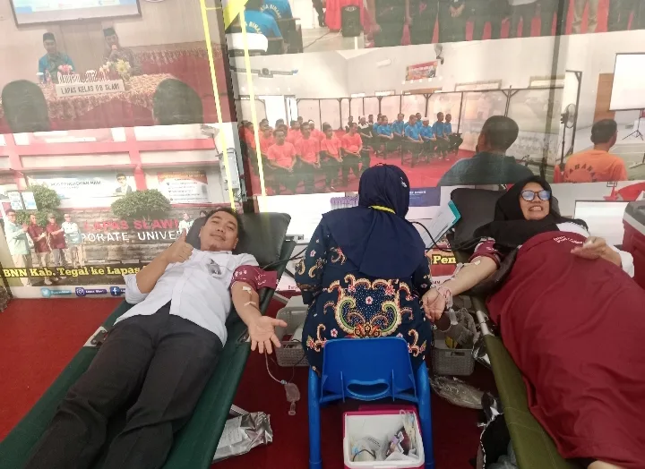 Donor darah di Lapas Slawi
