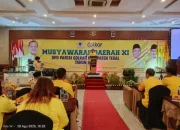 Konsistensi Politik, Agus Solichin Kembali Pimpin Partai Golkar Kabupaten Tegal untuk Ketiga Kalinya Lewat Musda XI
