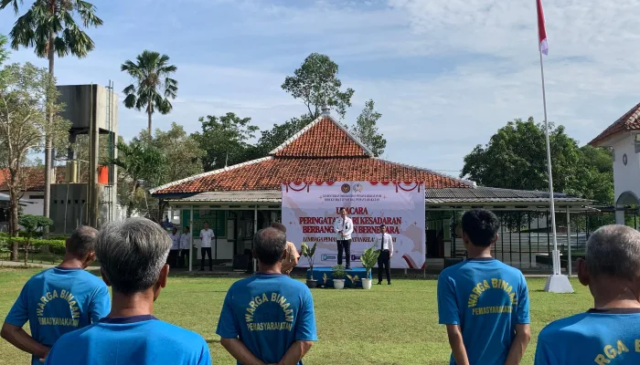 Upacara Hari Kesadaran Nasional, Warga Binaan Lapas Slawi Menangis Saat Lagu Indonesia Raya Berkumandang