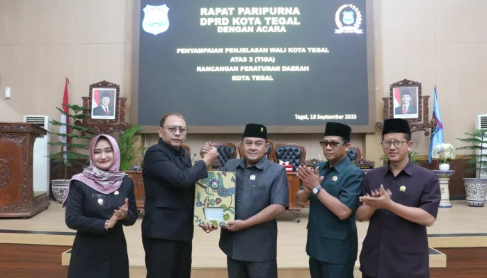DPRD Bersama Pemkot Tegal Gelar Rapat Paripurna, Tiga Raperda Kota Tegal Segera Dibahas