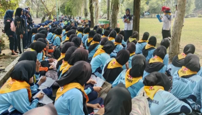 Digelar Meriah, Ribuan Pelajar Ikuti Uji Kecakapan dan Pengukuhan PMR Mula, Madya, Wira di Pemkab Tegal