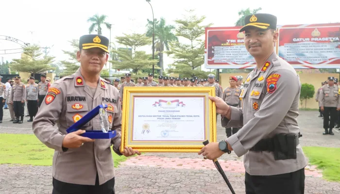 Kapolres Tegal Kota Apresiasi Polsek Tegal Timur Raih Prestasi Nasional di Ajang Kompolnas Award
