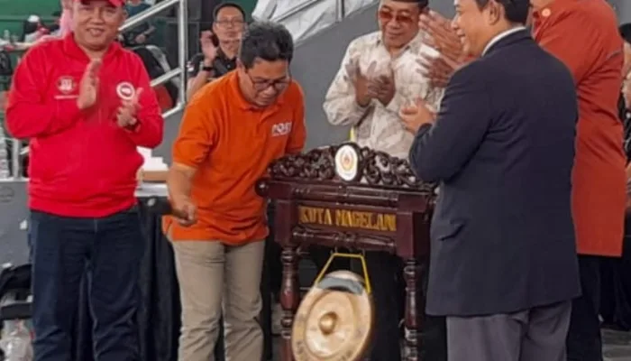 Ketua Shiroite Jateng M Jumadi Beri Sambutan di Magelang International Karate Championship 2