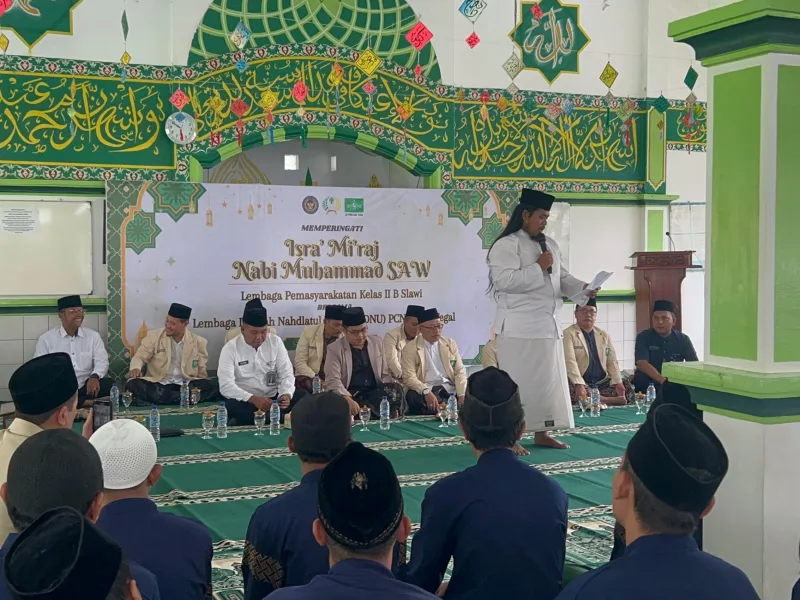 Sentuh Hati Warga Binaan, Peringatan Isra Mi’raj di Lapas Slawi Jadi Momentum Hijrah Spiritual