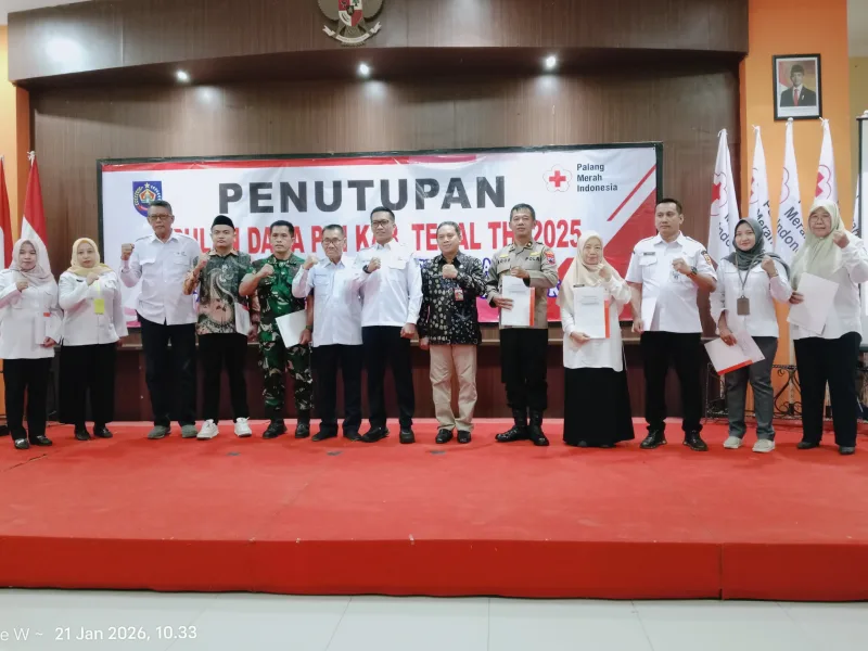 Tembus Rp2,3 Miliar, Bulan Dana PMI Kabupaten Tegal 2025 Resmi Ditutup