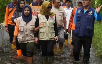 Tinjau Banjir di Krandon, Wakil Wali Kota Tegal Minta Penanganan Komprehensif Antar Daerah