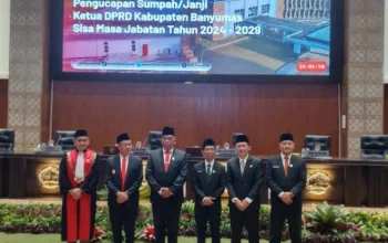 Agus Prianggodo Resmi Jabat Ketua DPRD Banyumas Sisa Masa Jabatan 2024-2029