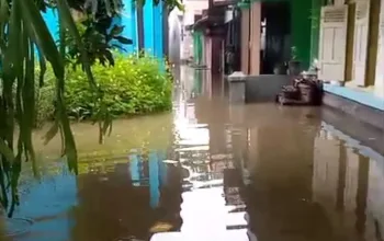 Banjir Kembali Kepung Desa Pesarean Adiwerna, Ratusan Rumah Warga Terdampak