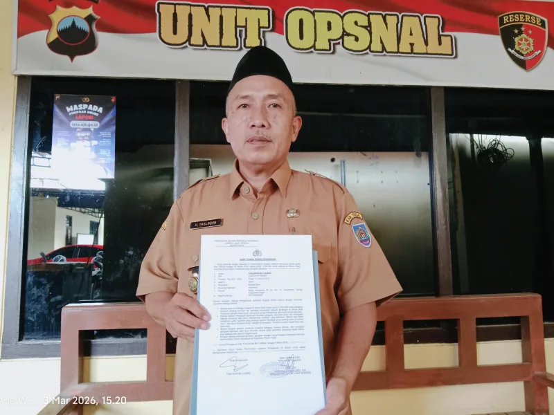 Merasa Difitnah Lewat Komentar Medsos, Kades Kaladawa Lapor ke Polres Tegal
