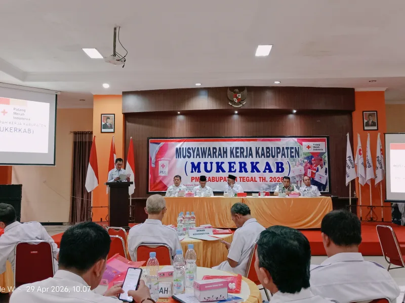 Perkuat Sinergi Kemanusiaan, PMI Kabupaten Tegal Gelar Mukerkab 2026