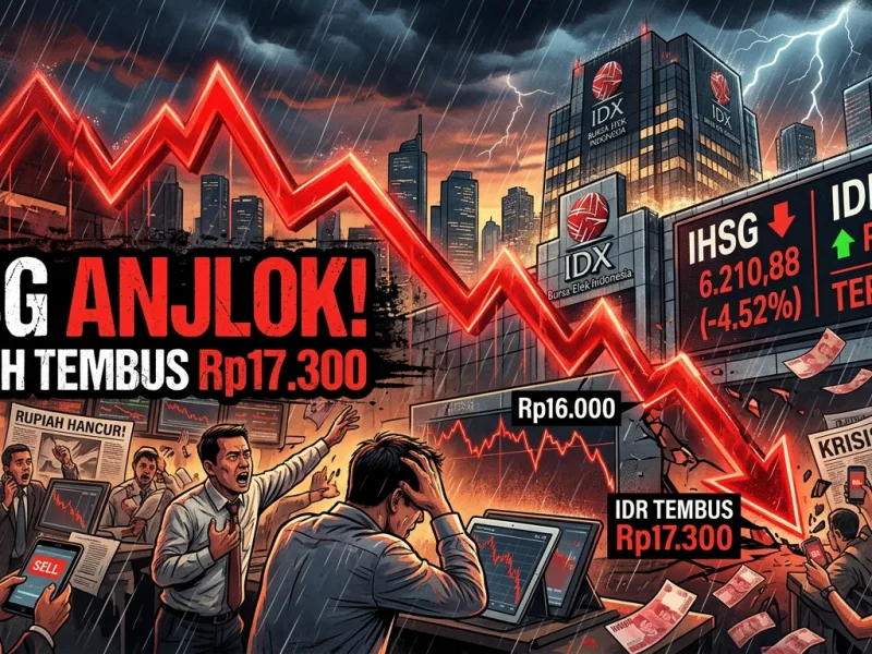 IHSG Anjlok dan Rupiah Tembus Rp17.300, Analis Bongkar Rapuhnya Fondasi Ekonomi Indonesia
