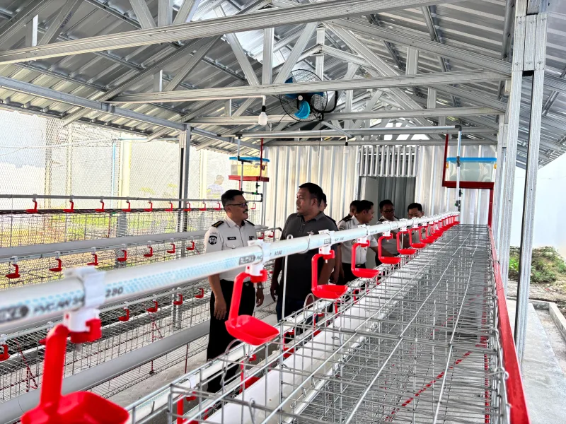 Monitoring Besukan Idul Adha dan Penyembelihan Kurban, Pejabat Kanwil Ditjenpas Jateng Kunjungi Lapas Slawi