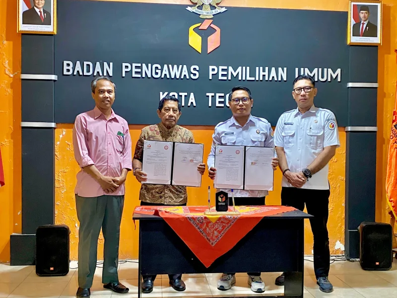 Bawaslu Kota Tegal dan Ubisa Tandatangani MoU Penguatan Pendidikan Demokrasi