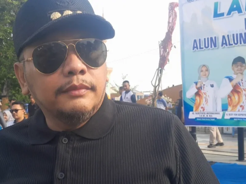 Wujudkan Ruang Publik Sehat, Wali Kota Tegal Resmikan Lintasan Lari Alun-Alun