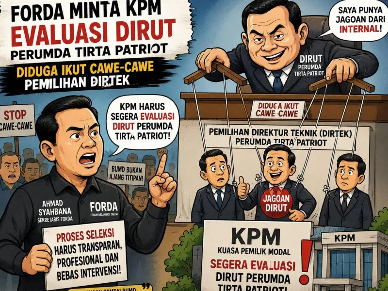 Dirut Tirta Patriot Diduga Punya “Jagoan” Sendiri, Forda : KPM Segera Evaluasi!