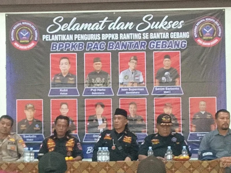 BPPKB Banten PAC Bantar Gebang Lantik 4 Ketua Ranting Se-Bantar Gebang