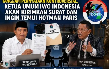 Tanggapi Pernyataan Hotmat Paris, Ketum IWO Indonesia Akan Kirim Surat dan Minta Audensi.