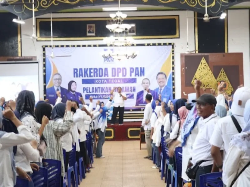 Gelar Rakerda dan Pelantikan Relawan, PAN Kota Tegal Tegaskan Sikap Satu Komando