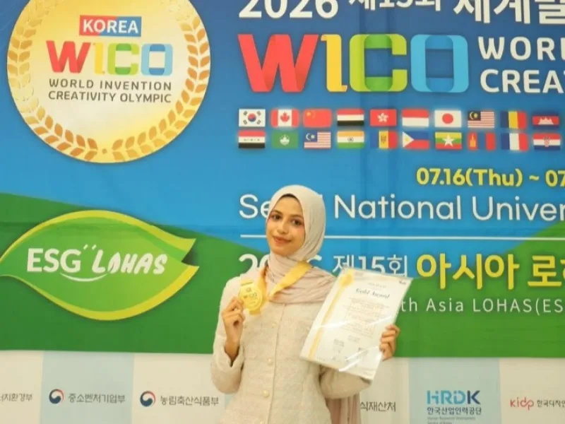 Mengukir Emas di Seoul: Rumaisha Membawa Karya Kreatif Indonesia ke Panggung Dunia