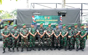 TNI AD Hadir untuk Rakyat, Korem 071/Wijayakusuma Kirim Bantuan Kemanusiaan Bagi Korban Bencana NTT