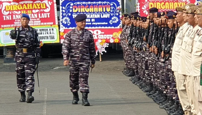 Lanal Tegal Gelar Upacara Peringatan Hari Jadi ke-81 TNI AL,