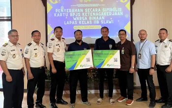 Ada yang Berbeda di Lapas Slawi, Warga Binaan yang Bekerja Kini Dibekali Perlindungan BPJS