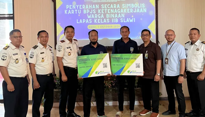 Ada yang Berbeda di Lapas Slawi, Warga Binaan yang Bekerja Kini Dibekali Perlindungan BPJS